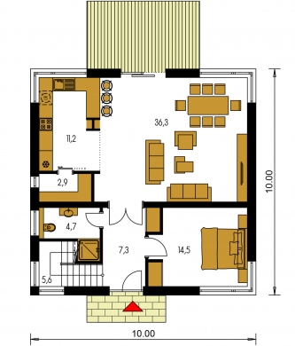 Plano de planta de la planta baja - TENUITY 501